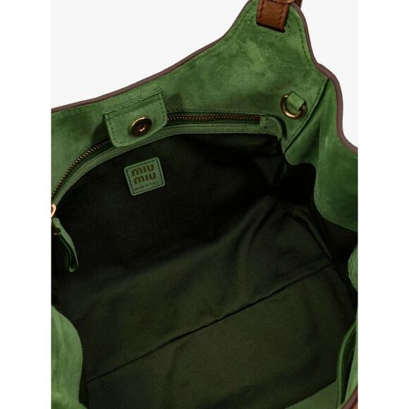 Miu Miu Women Hammered Leather Crossbody Bag - Picture 4 of 5